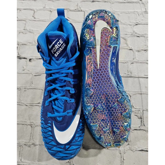 NIKE Force Savage Pro TD Football Blue PRO BOWL 18 PLAYER ISSUED MENS SIZE 12.5 main image 9